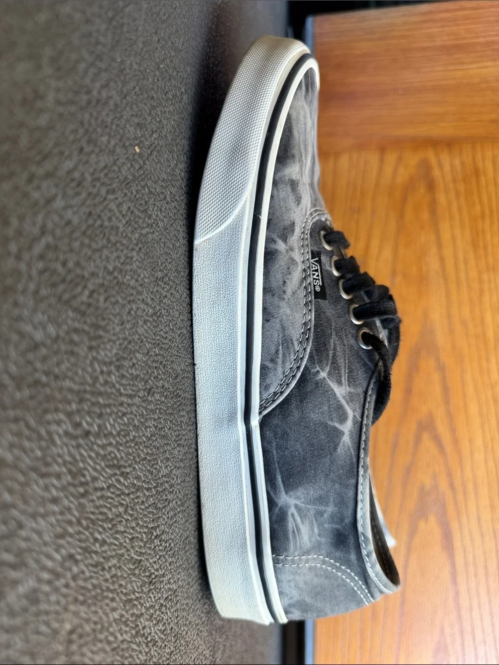 Vans-Black & Gray Tie-Dye Authentic Sneakers